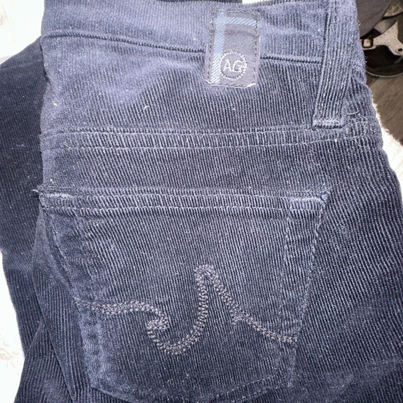 AG Black Corduroy Jeans Angel Boot 29R - Picture 6 of 6